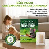 KANVELL™ STOP SOURIS – Sachets Répulsifs Longue Durée