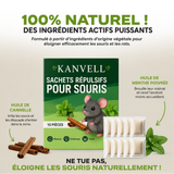 KANVELL™ STOP SOURIS – Sachets Répulsifs Longue Durée