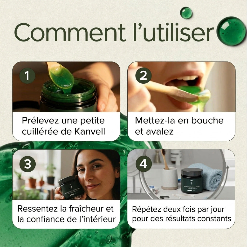 Gel aux Herbes Anti-Mauvaise Haleine par Kanvell™